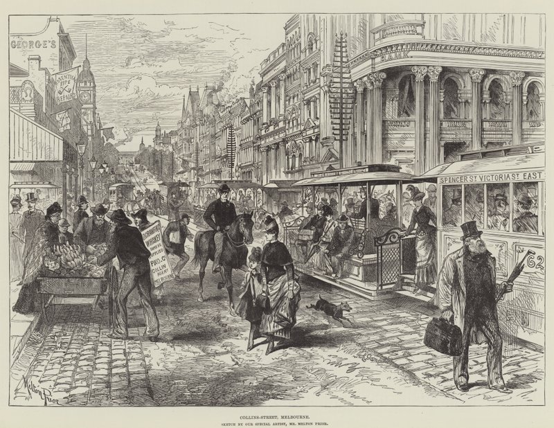 Collins-Street, Melbourne tekijältä Melton Prior