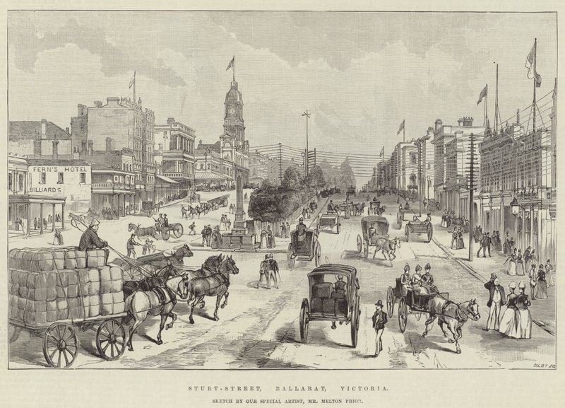 Sturt-Street, Ballarat, Victoria tekijältä Melton Prior