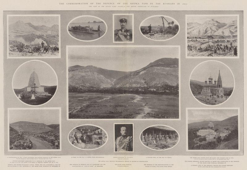 Venäläisten Shipka-solan puolustamisen muistojuhla vuonna 1877 tekijältä Melton Prior