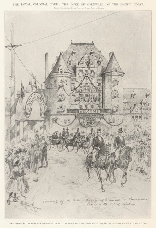 Royal Colonial Tour, Cornwallin herttua Tyynenmeren rannikolla tekijältä Melton Prior
