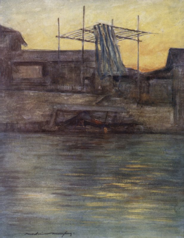 A Back Canal, Osaka tekijältä Mortimer Ludington Menpes