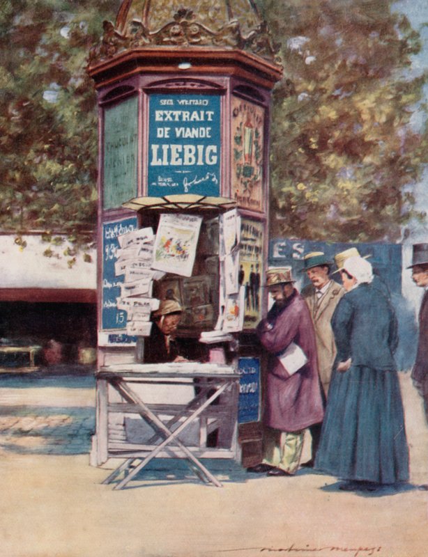 Kioski, Pariisi tekijältä Mortimer Ludington Menpes
