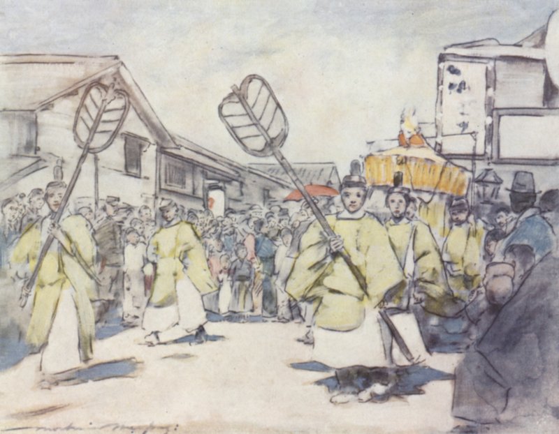 Uskonnollinen kulkue tekijältä Mortimer Ludington Menpes