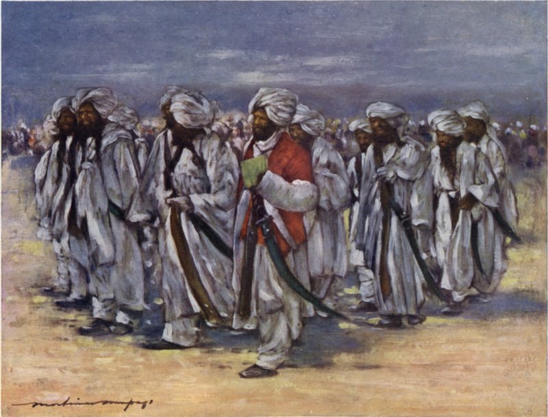 Baluch Chiefs Durbar-päivänä tekijältä Mortimer Ludington Menpes