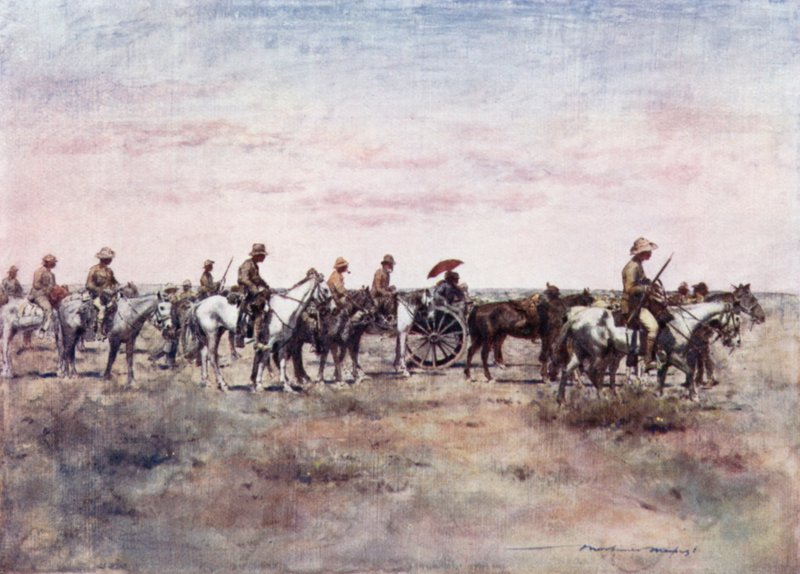 Buurivangit matkalla Paardebergistä tekijältä Mortimer Ludington Menpes