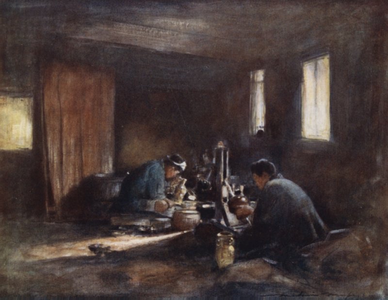 Pronssityöläiset tekijältä Mortimer Ludington Menpes