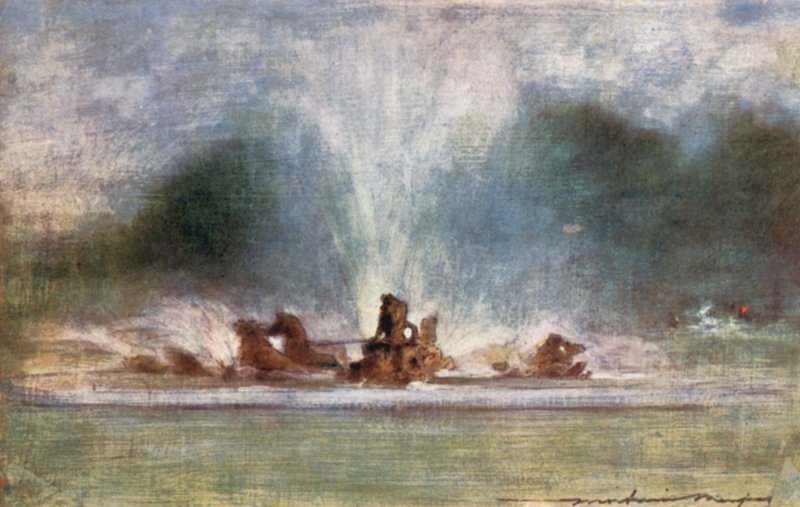 Suihkulähteet Versaillesissa tekijältä Mortimer Ludington Menpes