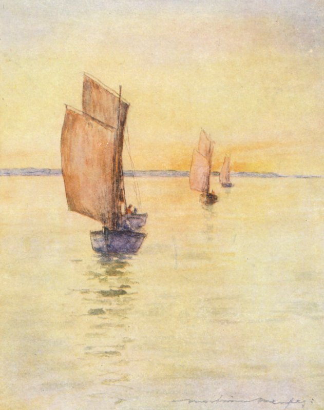 Homeward Bound (värillinen litografia) tekijältä Mortimer Ludington Menpes