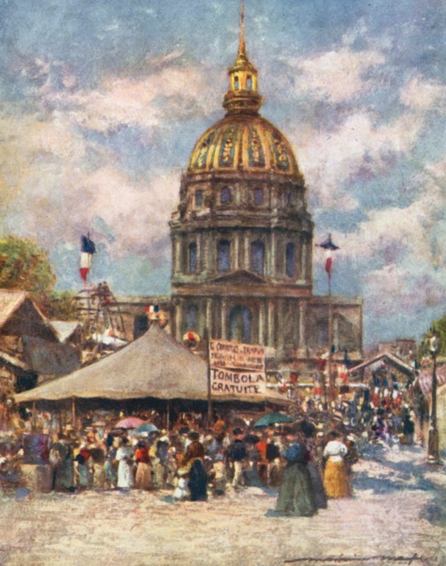 Hotel Des Invalides en Fete tekijältä Mortimer Ludington Menpes