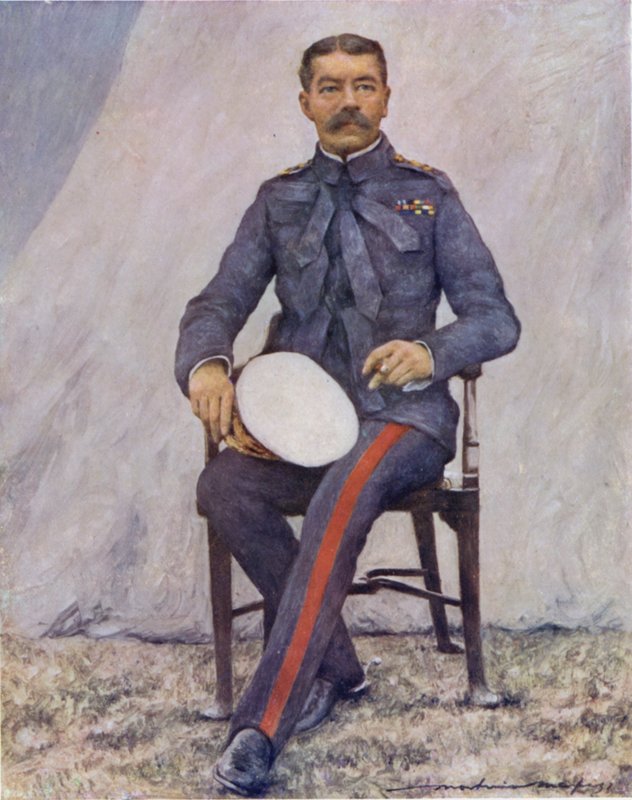 Lord Kitchener (väri litho) tekijältä Mortimer Ludington Menpes