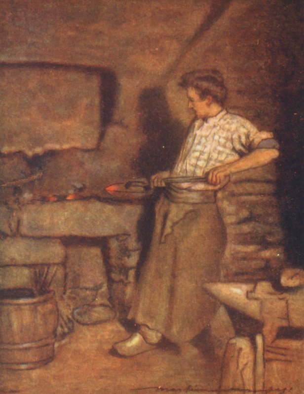 The Village Forge, Pont-Aven (värilitro) tekijältä Mortimer Ludington Menpes