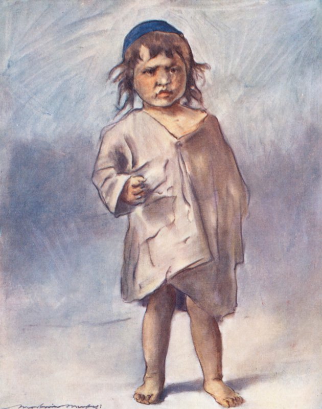 Maailman lapset: Cashmere, Cross (värilitografia). tekijältä Mortimer Ludington Menpes
