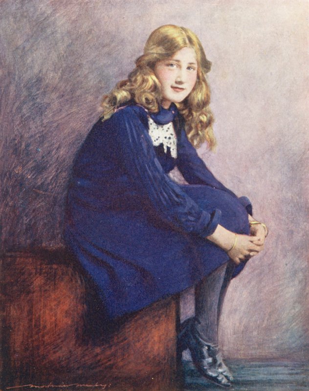 Maailman lapset: English, Sweet Innocence (värillinen litografia): English, Sweet Innocence (värillinen litografia) tekijältä Mortimer Ludington Menpes