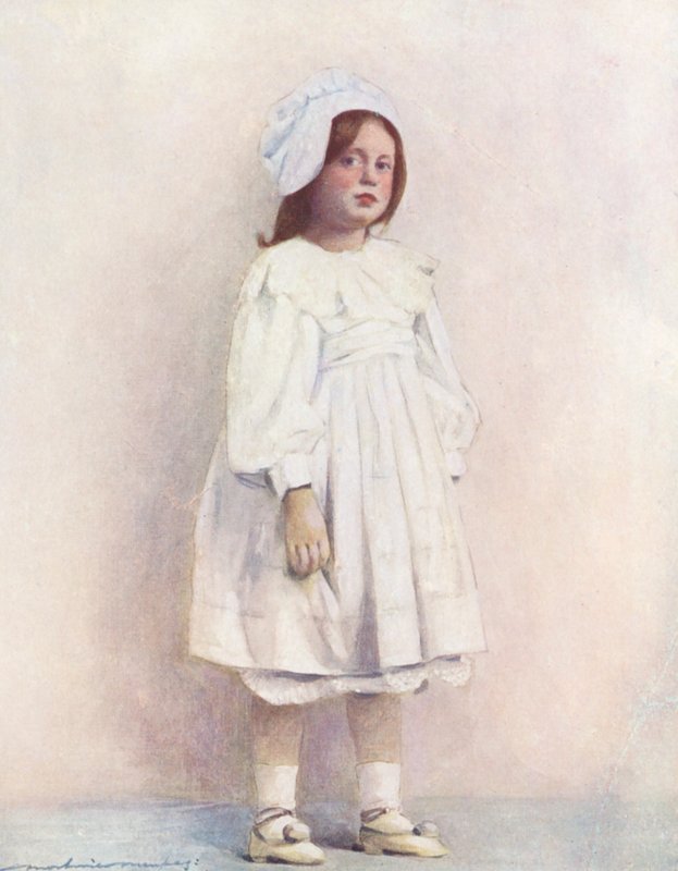 Maailman lapset: Marguerite (värilitografia). tekijältä Mortimer Ludington Menpes