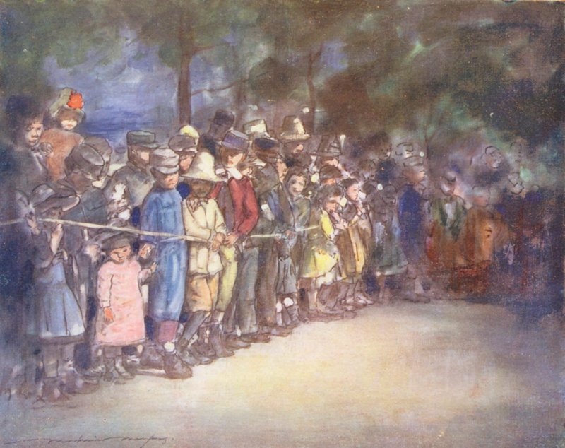 Maailman lapset: (värilitografia). tekijältä Mortimer Ludington Menpes