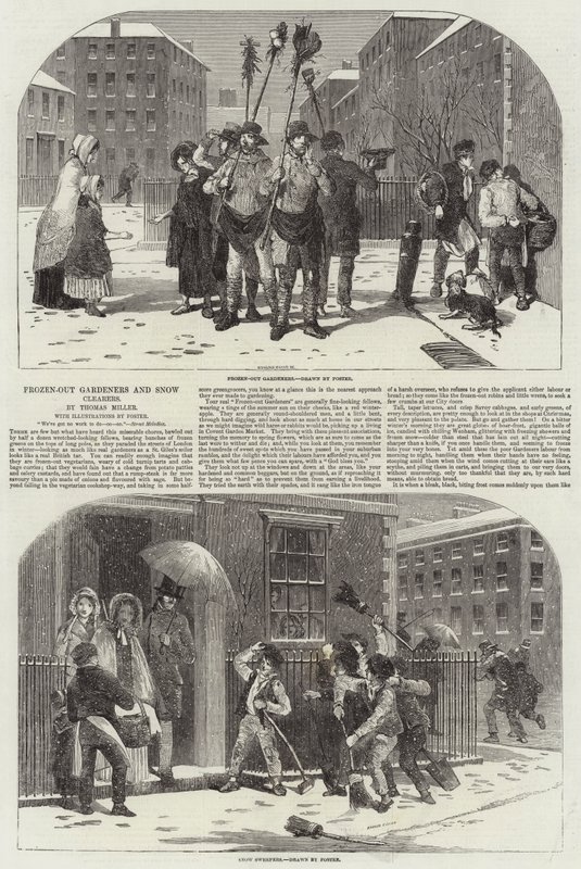 Puutarhurit ja lumenpuhdistajat tekijältä Myles Birket Foster