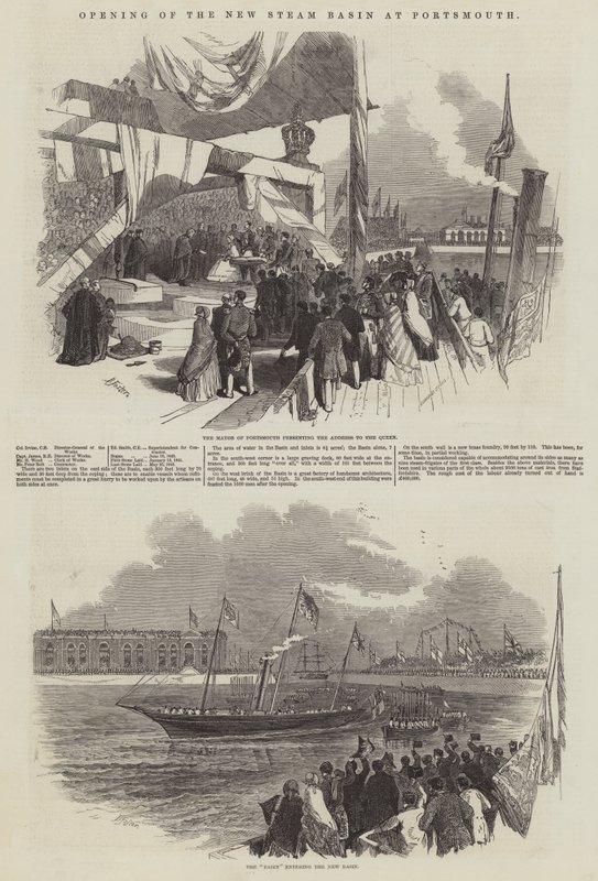 Uuden höyryaltaan avaaminen Portsmouthissa tekijältä Myles Birket Foster