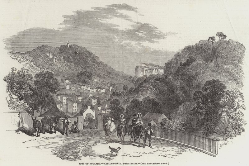 Englannin kylpylät, Matlock-Bath, Derbyshire tekijältä Myles Birket Foster