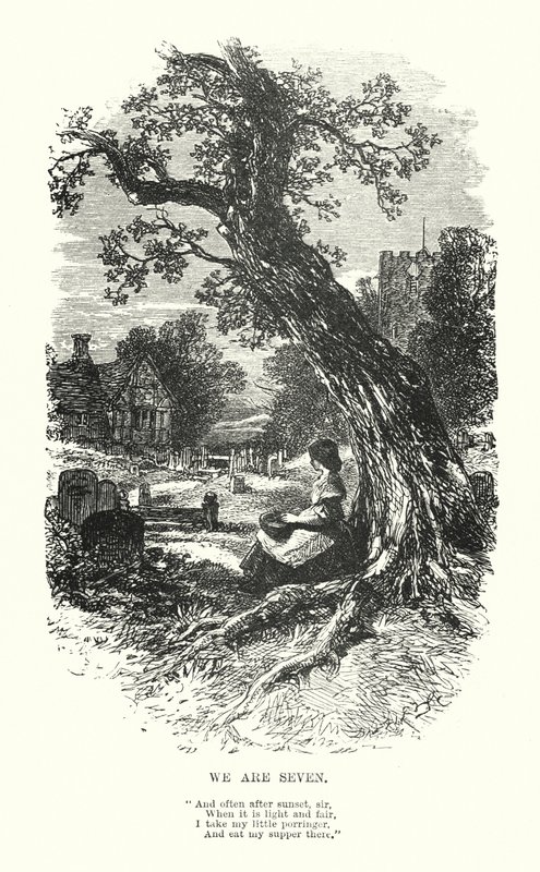 William Wordsworth: We Are Seven (kaiverrus) tekijältä Myles Birket (after) Foster