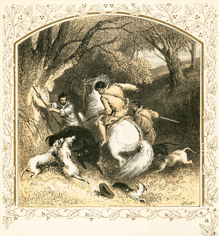 Villisikaa metsästää tekijältä Myles Birket Foster