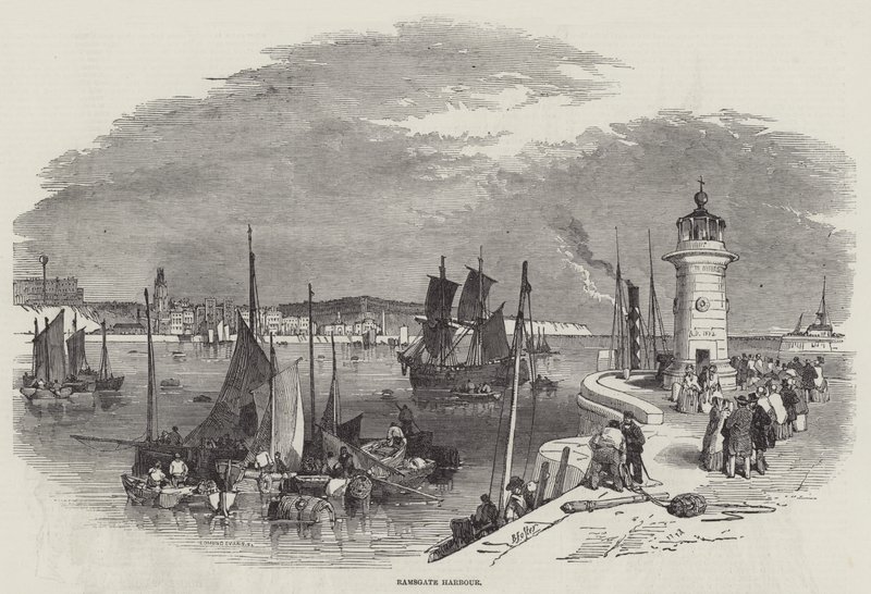 Ramsgaten satama tekijältä Myles Birket Foster