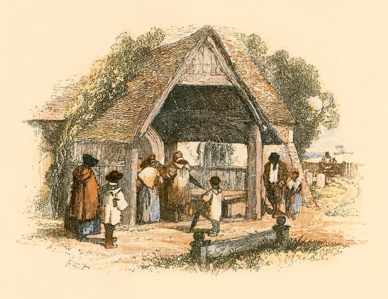 Kylän kirkko tekijältä Myles Birket Foster