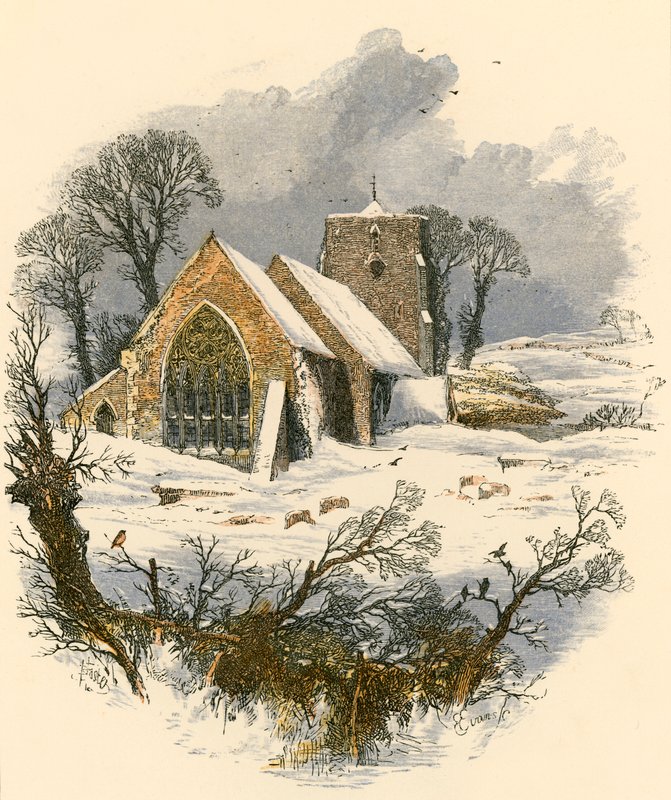 Talvinen sapattikävely tekijältä Myles Birket Foster