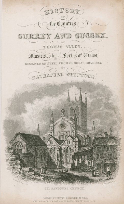 Pyhän Vapahtajan kirkko, Southwark, Surrey tekijältä Nathaniel Whittock