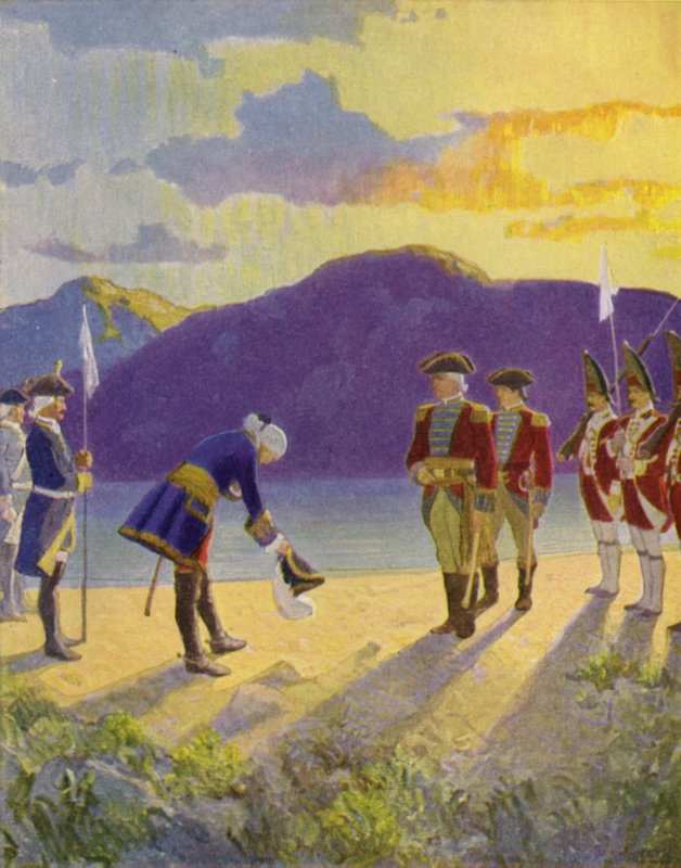 Kuvitus elokuvaan The Last of the Mohicans tekijältä Newell Convers Wyeth