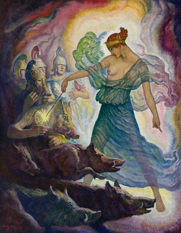 Odyssey: Circe ja siat tekijältä Newell Convers Wyeth
