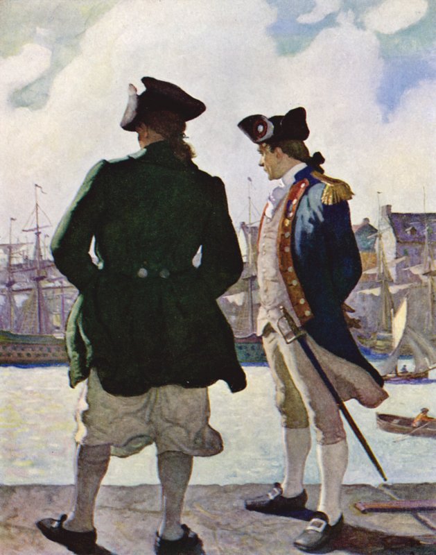 Sea Wallilla John Paul Jonesin kanssa tekijältä Newell Convers Wyeth