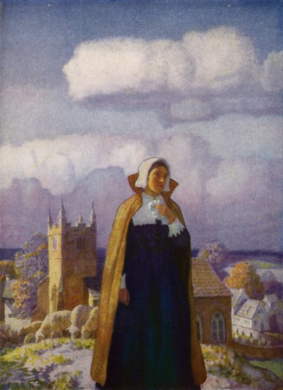 Kuvitus Westward Holle! Charles Kingsley (väri litho) tekijältä Newell Convers (after) Wyeth