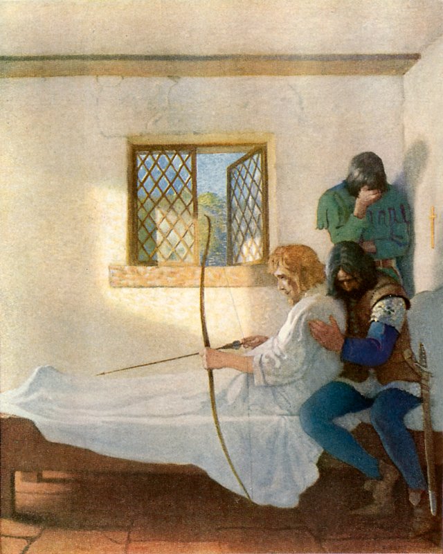 Robin Hoodin poismeno tekijältä Newell Convers Wyeth