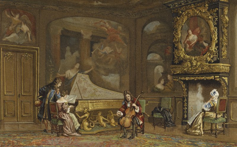 Hollantilaisen talon sisustus, c1680 tekijältä Nico Steffelaar
