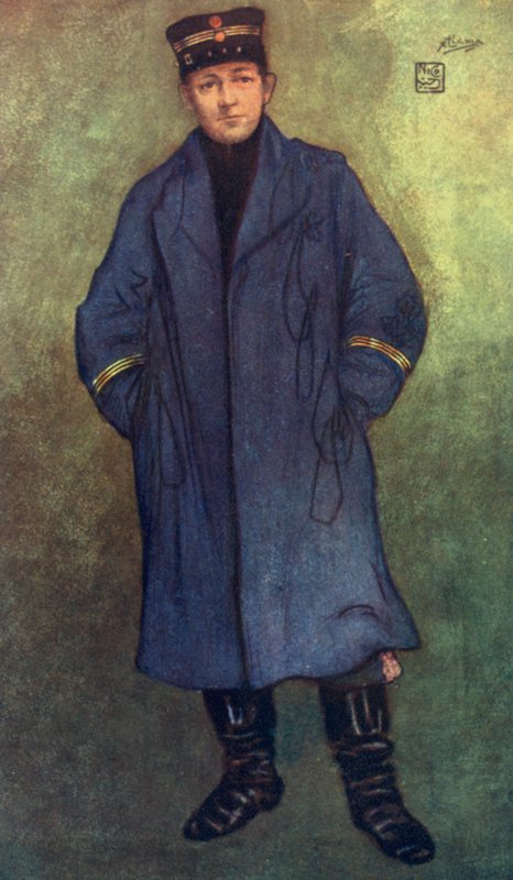 Norja: Norjan kapteeni (väri litho) tekijältä Nico Jungman