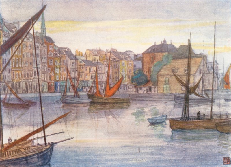 Quai Sainte Catherine, Honfleur (värilitro) tekijältä Nico Jungmann