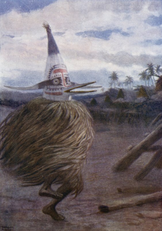 Kaivakuku, Roro Tribe, Central Division, Brittiläinen Uusi-Guinea (värijäseniä) tekijältä Norman Hardy
