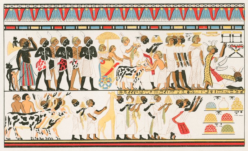 Hamiittinen taideteos: Vanhan Egyptin seinäkirjoitukset tekijältä North American