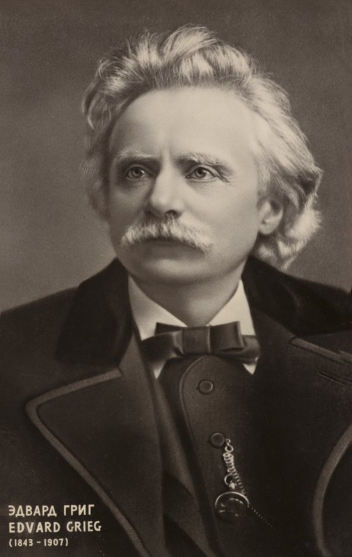 Edvard Grieg, norjalainen säveltäjä ja pianisti (1843-1907) tekijältä Norwegian Photographer