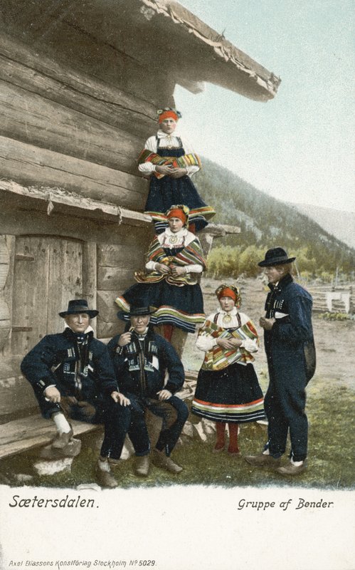 Ryhmä viljelijöitä, Setesdal, Norja tekijältä Norwegian Photographer