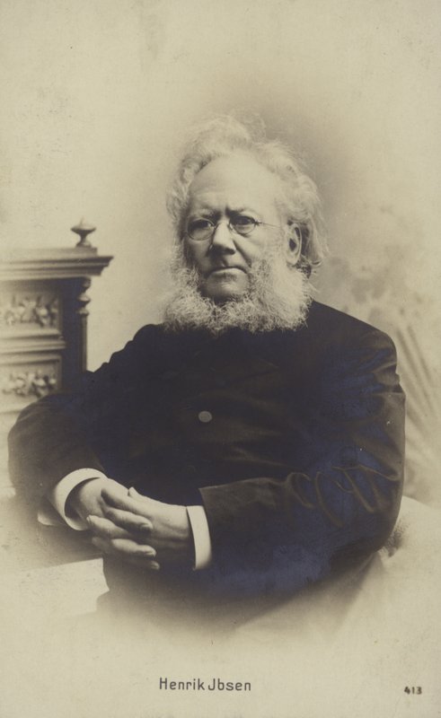 Henrik Ibsen, norjalainen näytelmäkirjailija (m/w kuva) tekijältä Norwegian Photographer