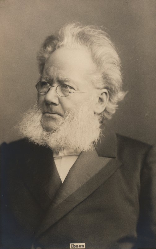 Henrik Ibsen, norjalainen näytelmäkirjailija ja runoilija (m/v kuva) tekijältä Norwegian Photographer