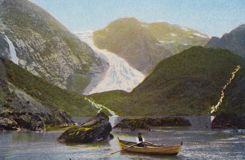 Norge / Norja: Bondhusbraeen (värillinen kuva): Bondhusbraeen (värillinen kuva) tekijältä Norwegian Photographer