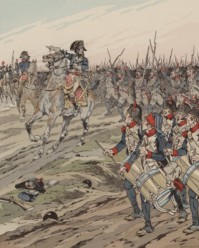 Napoleon Bonaparte, sotilaat! Muistatko, että minulla on tapana nukkua taistelukentillä? tekijältä Onfray de Breville Job