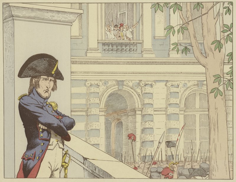Napoleon näkee kuningas Ludvig XVI toisen kerran, 20. kesäkuuta 1792 tekijältä Onfray de Breville Job