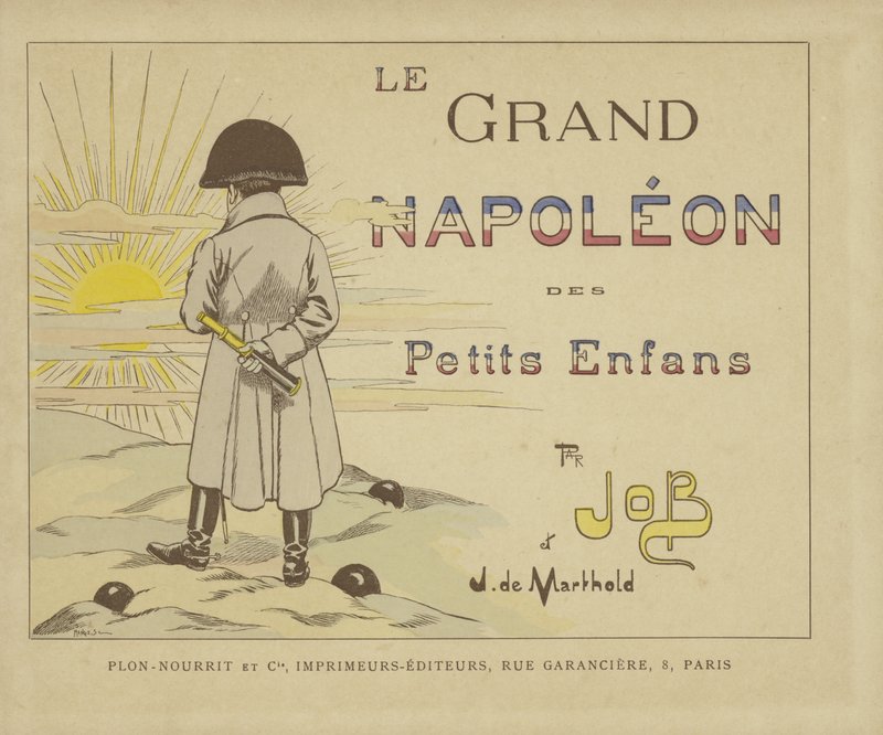 Le Grand Napoleon des Petits Enfantsin otsikkosivu tekijältä Onfray de Breville Job