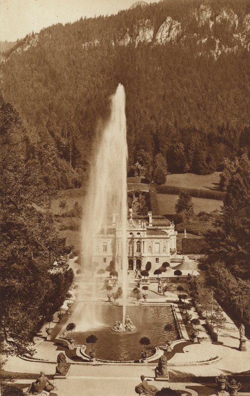 Baijerin kuninkaiden linna Linderhof, lähellä Oberammergaua tekijältä Otto Ballerstedt