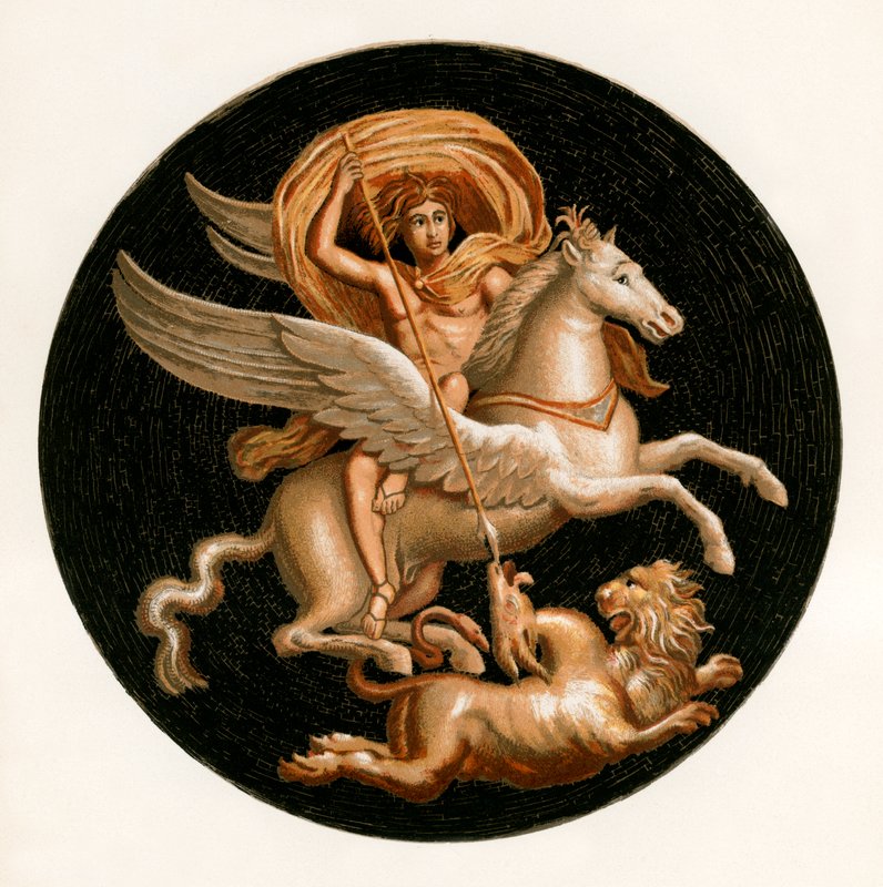 Bellerophon tappaa Chimeran tekijältä P. Sellier