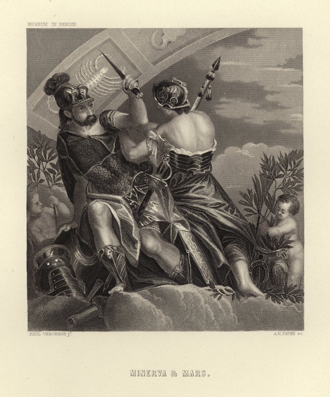 Minerva ja Mars tekijältä Paolo Veronese