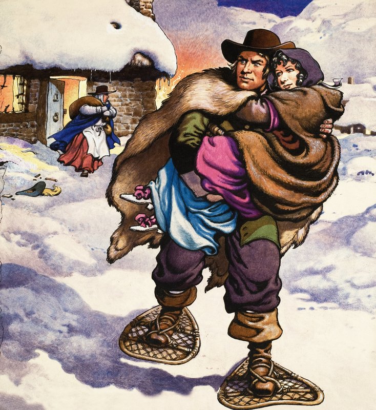 Kuuluisia pareja: Lorna Doone ja John Ridd tekijältä Pat (1907-95) Nicolle